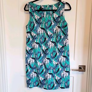 Talbott sleeveless giraffe dress